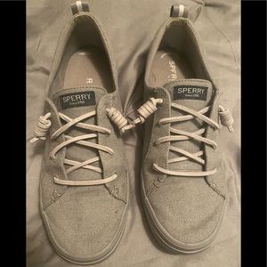 Sperry’s gray shoes